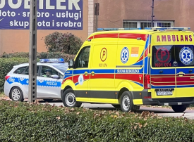 Zdarzenie z udziałem rowerzystki i dziecka w Suchej Beskidzkiej.