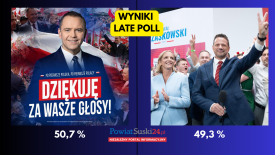 Wyniki late poll 2025. Nawrocki przed Trzaskowskim. 