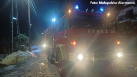 Wieczorna interwencja strażaków w Kojszówce.