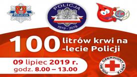 100 litrów krwi na 100-lecie Policji w Suchej Beskidzkiej. Przyłącz się do akcji