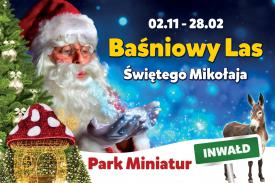 Park Miniatur w zimowej scenerii, czyli Baśniowy Las Świętego Mikołaja