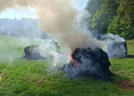Interwencja straży pożarnej w Bystrej Podhalańskiej.