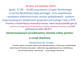  Informacja Urzędu Skarbowego w Suchej Beskidzkiej !