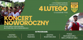 Stowarzyszenie Muzyczne Śleszowice zaprasza na Koncert Noworoczny.