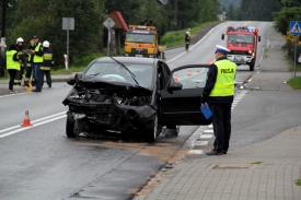 Wypadek w Osielcu. Pięć osób przewiezionych do szpitala