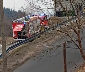 Interwencja Straży Pożarnej w Stryszawie. 