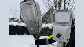 Nowe oświetlenie uliczne w gminie Zawoja. Trwa modernizacja lamp.