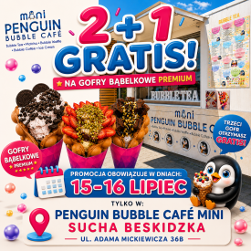 Tylko przez dwa dni! Promocja na gofry bąbelkowe Premium w Suchej Beskidzkiej!