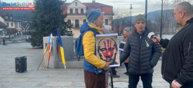 Krótka rozmowa z organizatorami manifestacji Solidarni z Ukrainą.