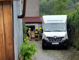 Zalane piwnice po przejściu ulewy. 