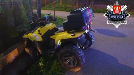 Stryszawa: Nietrzeźwy kierowca quada trafił do szpitala.