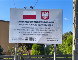 Remont ulicy Działy w Makowie Podhalańskim na finiszu. Inwestycja kosztuje ponad 810 tys. zł.