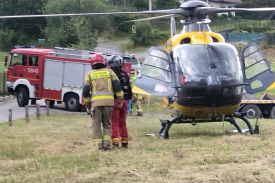 Interwencja służb w Zawoi. Na miejsce zadysponowano śmigłowiec LPR.