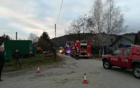Sucha Beskidzka: Pożar poddasza budynku przemysłowego