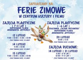 Ferie zimowe w Centrum Kultury i Filmu? Brzmi jak plan! 