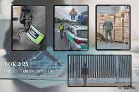 Wzmocnione kontrole i walka z nielegalną migracją. Karpacki Oddział Straży Granicznej podsumowuje 2025 rok.