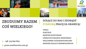 MULTISERWIS - Dołącz do stabilnego i pewnego pracodawcy, lidera w branży przemysłu budowlanego.