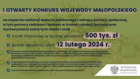 DZIELĄC SIĘ DOBREM - Konkurs Wojewody Małopolskiego. 