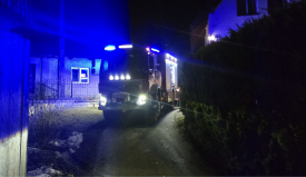 Interwencja straży pożarnej w Stryszawie.