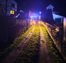 Wieczorna interwencja Straży Pożarnej w Stryszawie. 