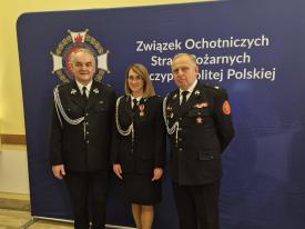 Druhna Anna Wilczek z OSP Maków Podhalański uhonorowana Medalem Komisji Edukacji Narodowej.
