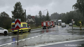 Zderzenie dwóch samochodów w Białce.
