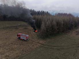 Seria pożarów opon w Bystrej Podhalańskiej. Strażacy apelują o rozsądek!