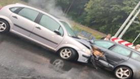 Wypadek w Zembrzycach. Trzy osoby przewiezione do szpitala