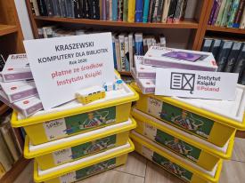 Nowy sprzęt komputerowy i zestawy do robotyki dla bibliotek gminy Jordanów.