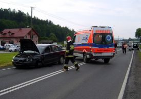 Sucha Beskidzka: Kolizja trzech pojazdów