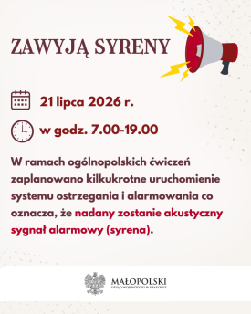 „ALARM-2026” – ogólnopolskie ćwiczenia ostrzegania i alarmowania!