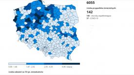 Kolejny raz powiat suski z najwyższym wskaźnikiem zachorowań na koronawirusa