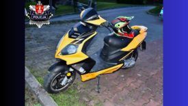 13-latek na motorowerze bez uprawnień spowodował kolizję w Bieńkówce.
