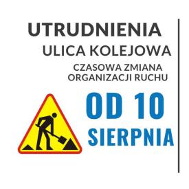Utrudnienia na ulicy Kolejowej w Jordanowie. Będzie ruch wahadłowy.