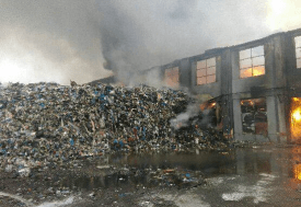 OSP Kuków gasiło pożar w miejscowości Klucze