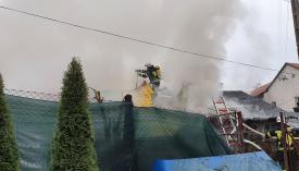 Sucha Beskidzka: Pożar budynku gospodarczego