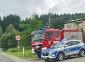 Motocyklista stracił panowanie nad pojazdem. Groźne zdarzenie w Kukowie.
