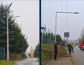 Nowe lampy solarne i doświetlenie przejścia. Jordanów inwestuje w bezpieczeństwo.