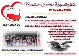 Zespół Regionalny &quot;Zbyrcok&quot; zaprasza do Juszczyna na obchody Narodowego Święta Niepodległości.