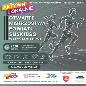 Sportowe emocje już 22 sierpnia! Przed nami Mistrzostwa Powiatu Suskiego!