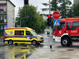 Policja, straż i pogotowie interweniują przy CKiF.