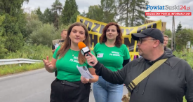 Mieszkańcy Jordanowa wyszli na ulice. Domagają się budowy chodnika na ul. Gen. Maczka. (wideo). 