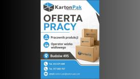 Oferta pracy - Karton Pak Budzów ! 