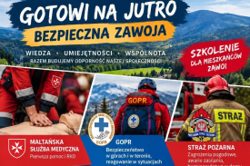 Gotowi na jutro. Bezpieczna Zawoja – szkolenie dla mieszkańców już 17 października.