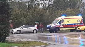 Stryszawa: Kolizja trzech samochodów. Jedna osoba przewieziona do szpitala