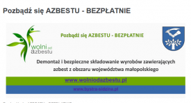 Bystra-Sidzina: Pozbądź się AZBESTU - BEZPŁATNIE 