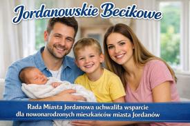Jordanowskie Becikowe przyjęte. Nowe wsparcie dla rodzin.