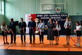 Uroczyste otwarcie sali gimnastycznej w Kukowie.