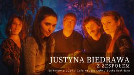 Julia Biedrawa z zespołem w Cofeina Jazz Cafe. 