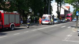 Maków Podhalański: Potrącenie pieszego na pasach